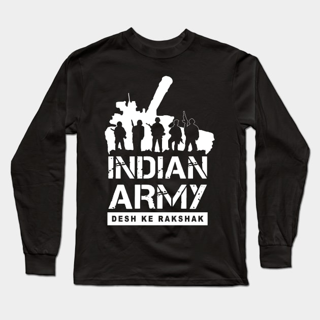 Indian Army Veteran Long Sleeve T-Shirt by xuancuong